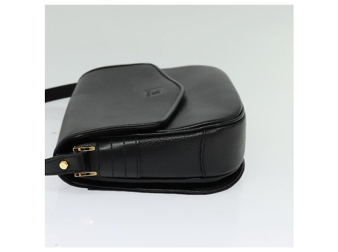Autre Marque Borsa a Spalla Burberrys in Pelle Nera e Oro Auth ep9691 Nero D'oro - vista 3