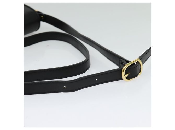 Autre Marque Borsa a Spalla Burberrys in Pelle Nera e Oro Auth ep9691 Nero D'oro - vista 7