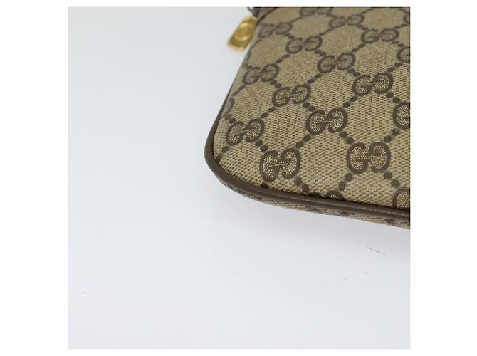 Borsa Sherry Line GG Supreme Web di GUCCI in PVC beige e oro 904 02 047 Auth ep9738 D'oro - vista 14