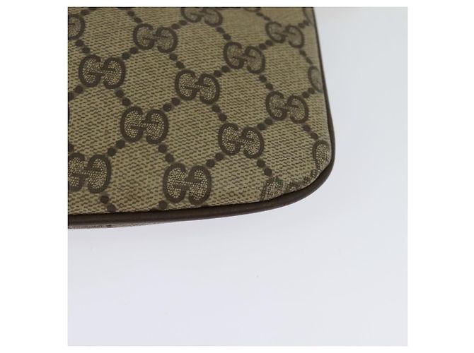 Borsa Sherry Line GG Supreme Web di GUCCI in PVC beige e oro 904 02 047 Auth ep9738 D'oro - vista 9