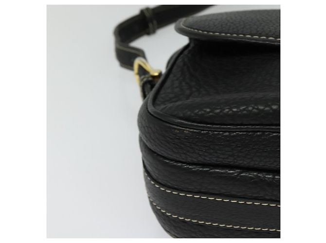 Céline Borsa a Spalla CELINE in Pelle Nera e Oro Auth bs26612 Nero D'oro - vista 10