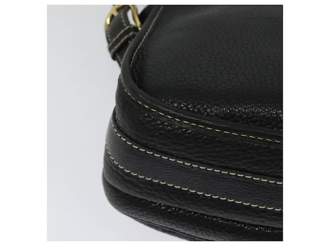 Céline Borsa a Spalla CELINE in Pelle Nera e Oro Auth bs26612 Nero D'oro - vista 12