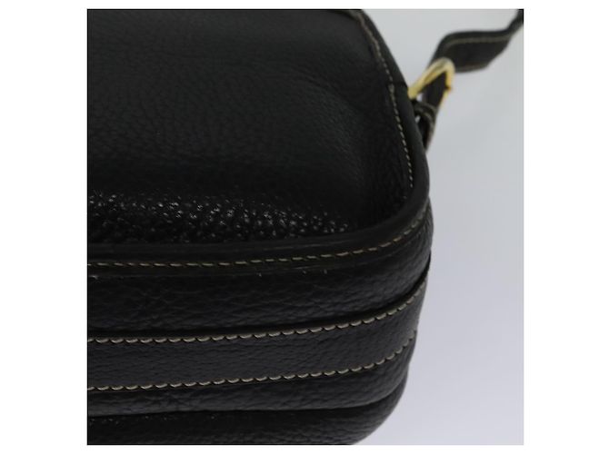 Céline Borsa a Spalla CELINE in Pelle Nera e Oro Auth bs26612 Nero D'oro - vista 13