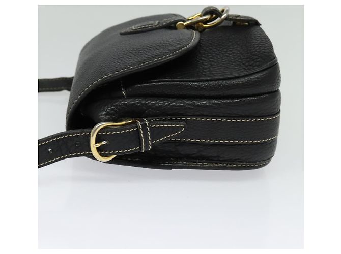 Céline Borsa a Spalla CELINE in Pelle Nera e Oro Auth bs26612 Nero D'oro - vista 4