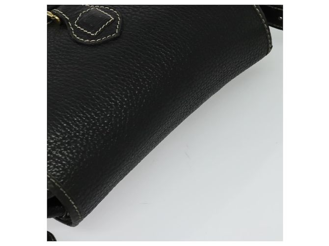 Céline Borsa a Spalla CELINE in Pelle Nera e Oro Auth bs26612 Nero D'oro - vista 6