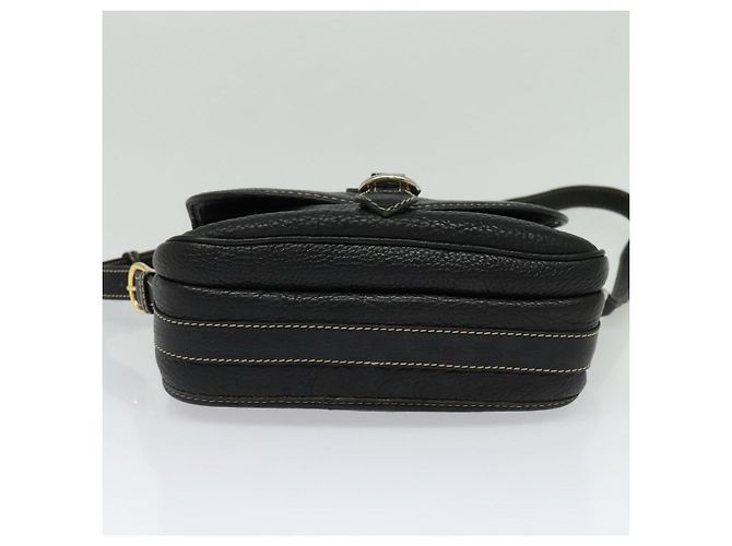 Céline Borsa a Spalla CELINE in Pelle Nera e Oro Auth bs26612 Nero D'oro - vista 9