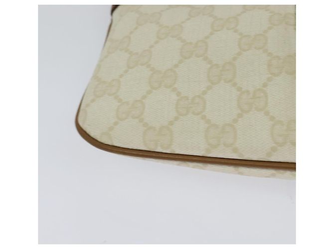 Gucci Borsa a Spalla GG Supreme PVC Bianco Oro 904 02 047 Auth BA3348 D'oro - vista 12