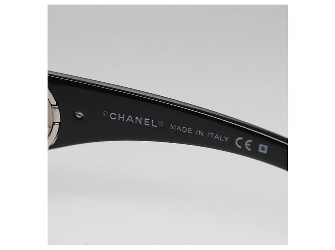 CHANEL Sonnenbrille aus Kunststoff Schwarz CC Auth 111071V - Ansicht 10