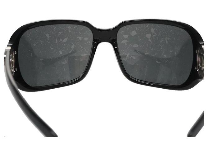 CHANEL Sonnenbrille aus Kunststoff Schwarz CC Auth 111071V - Ansicht 3