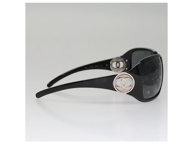 CHANEL Sonnenbrille aus Kunststoff Schwarz CC Auth 111071V - Ansicht 4