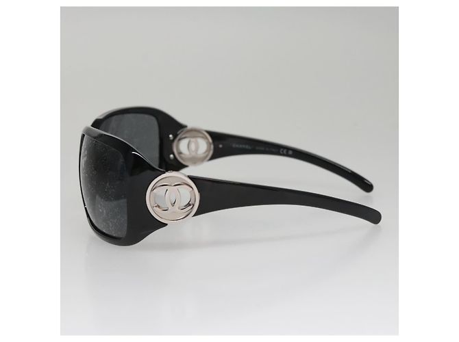CHANEL Sonnenbrille aus Kunststoff Schwarz CC Auth 111071V - Ansicht 5
