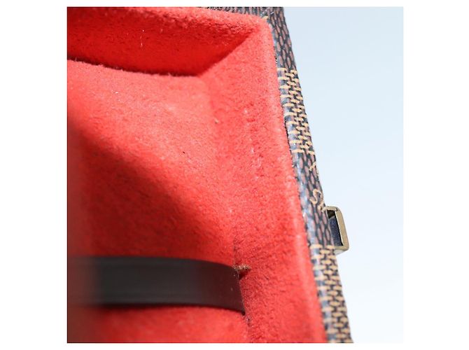 LOUIS VUITTON Damier Ebene Uhrenetui Zubehör Etui LV Auth 95137SV - Ansicht 12