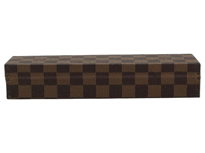 LOUIS VUITTON Damier Ebene Uhrenetui Zubehör Etui LV Auth 95137SV - Ansicht 2