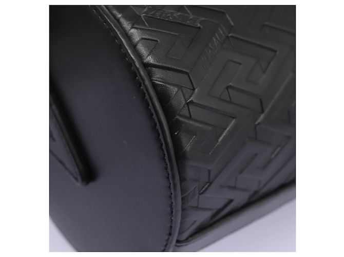 Borsa a Spalla in Pelle Nera Autentica VERSACE 114763 Nero - vista 10