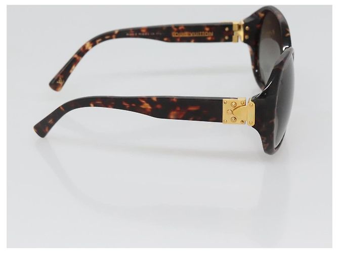 Gafas de sol LOUIS VUITTON de plástico marrón LV Auth bs25675 Castaño - vista 4