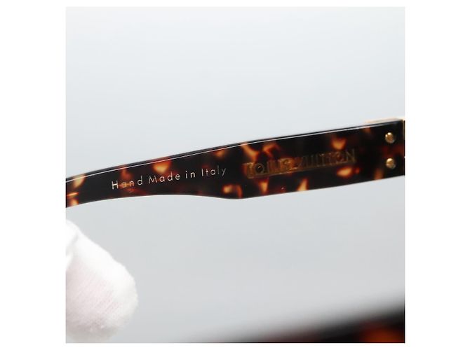Gafas de sol LOUIS VUITTON de plástico marrón LV Auth bs25675 Castaño - vista 9