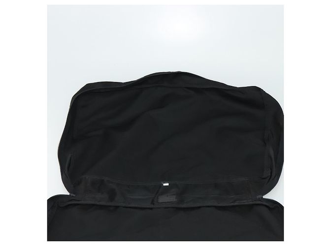 PRADA Custodia da Viaggio Nylon Nero Argento Auth 129117 - vista 11