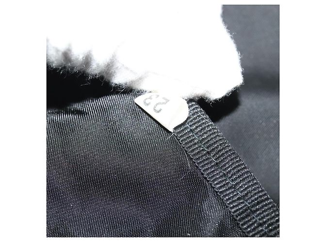 PRADA Custodia da Viaggio Nylon Nero Argento Auth 129117 - vista 12