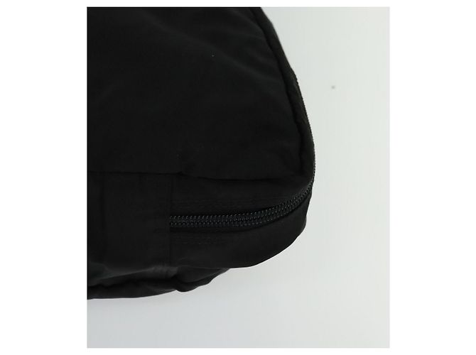 PRADA Custodia da Viaggio Nylon Nero Argento Auth 129117 - vista 14