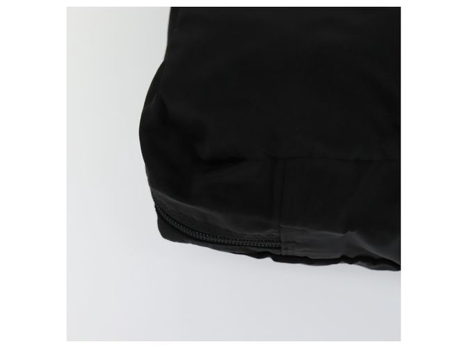 PRADA Custodia da Viaggio Nylon Nero Argento Auth 129117 - vista 15