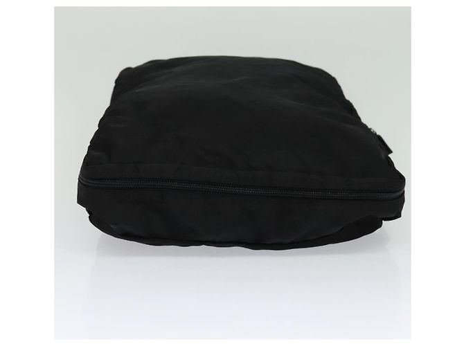 PRADA Custodia da Viaggio Nylon Nero Argento Auth 129117 - vista 4