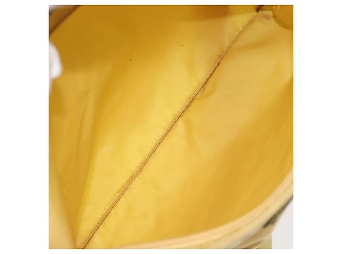 Borsa a Spalla PRADA in Nylon Giallo Auth 127873 - vista 11