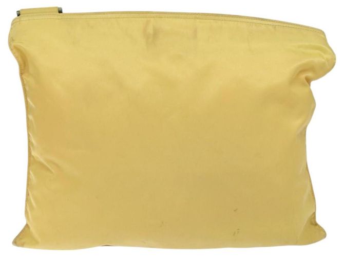 Borsa a Spalla PRADA in Nylon Giallo Auth 127873 - vista 2