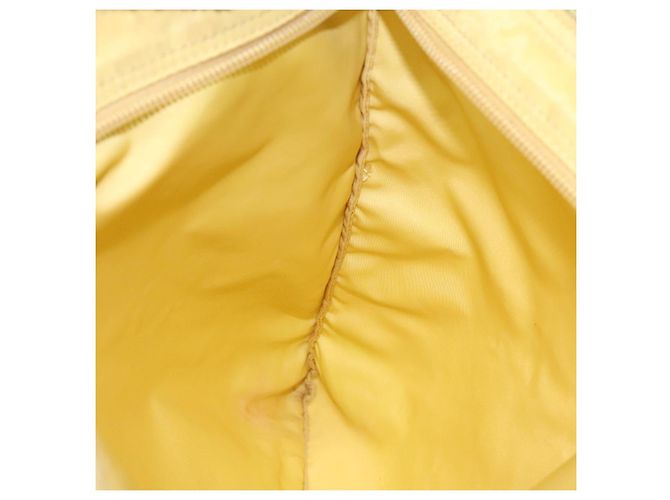 Borsa a Spalla PRADA in Nylon Giallo Auth 127873 - vista 20