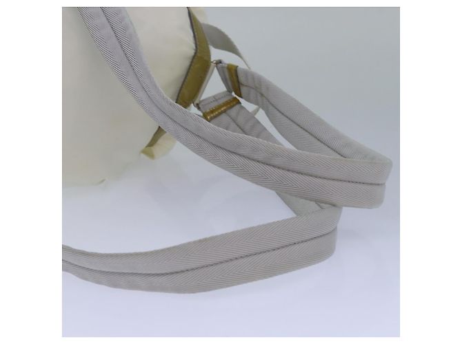 PRADA Backpack Nylon White Silver Auth 85291V Silvery - view 7