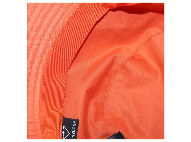 PRADA Bucket Hat aus Nylon in Orange Auth 88334V - Ansicht 10