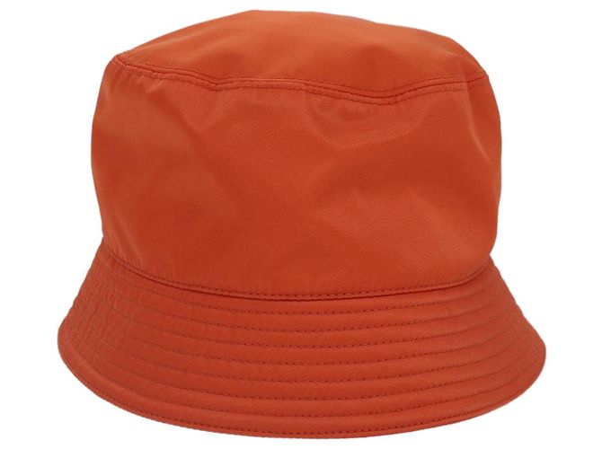PRADA Bucket Hat aus Nylon in Orange Auth 88334V - Ansicht 2