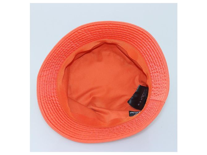 PRADA Bucket Hat aus Nylon in Orange Auth 88334V - Ansicht 6