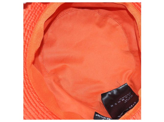 PRADA Bucket Hat aus Nylon in Orange Auth 88334V - Ansicht 7