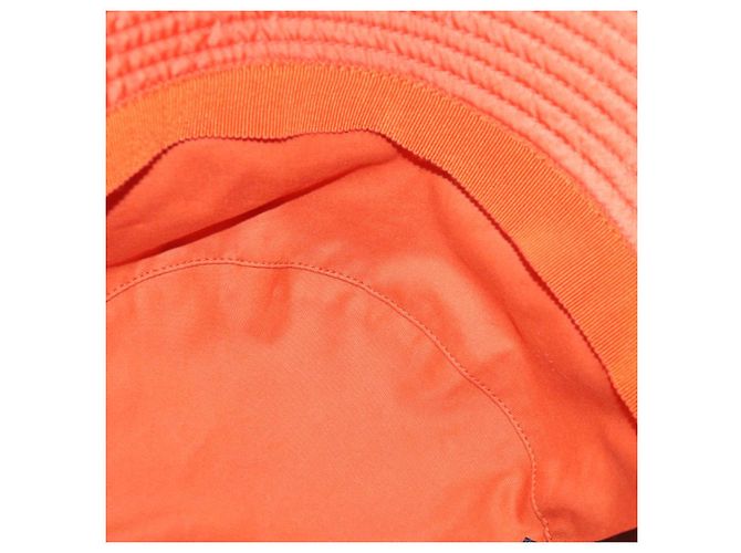 PRADA Bucket Hat aus Nylon in Orange Auth 88334V - Ansicht 8