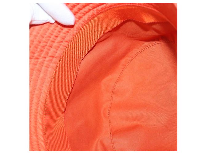 PRADA Bucket Hat aus Nylon in Orange Auth 88334V - Ansicht 9