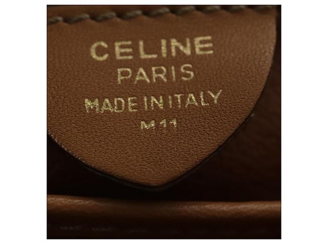 Céline CELINE Macadam Canvas Handtasche aus beschichtetem Canvas Beige Auth yk15582V - Ansicht 12