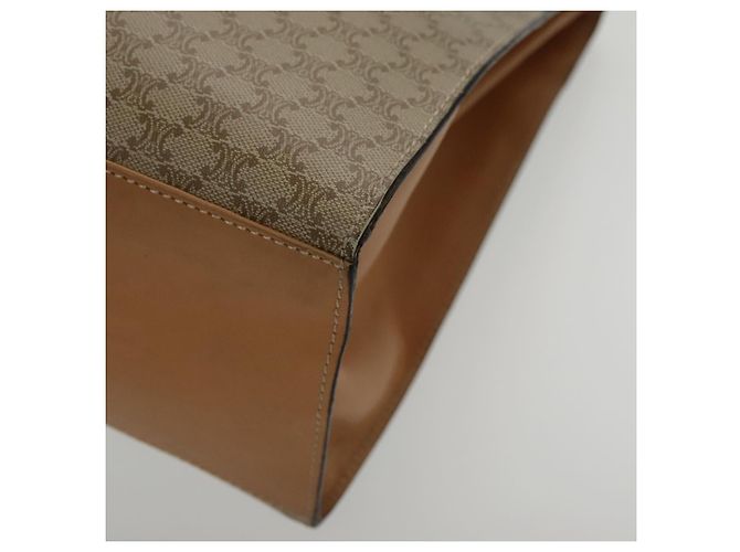 Céline CELINE Macadam Canvas Handtasche aus beschichtetem Canvas Beige Auth yk15582V - Ansicht 14
