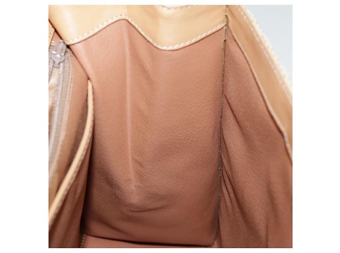 Céline CELINE Macadam Canvas Handtasche aus beschichtetem Canvas Beige Auth yk15582V - Ansicht 18