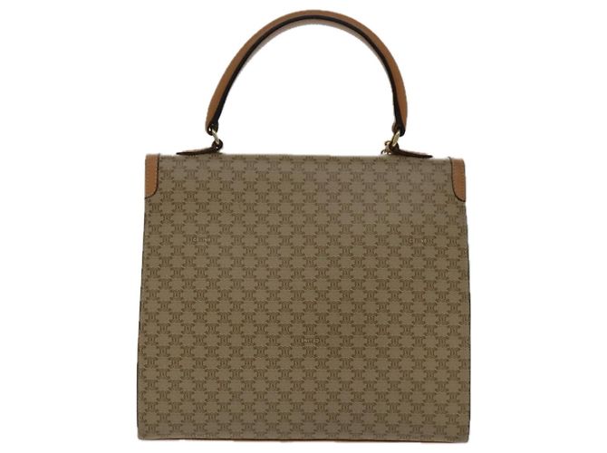 Céline CELINE Macadam Canvas Handtasche aus beschichtetem Canvas Beige Auth yk15582V - Ansicht 2