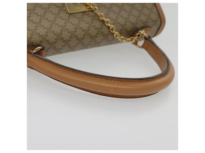 Céline CELINE Macadam Canvas Handtasche aus beschichtetem Canvas Beige Auth yk15582V - Ansicht 7