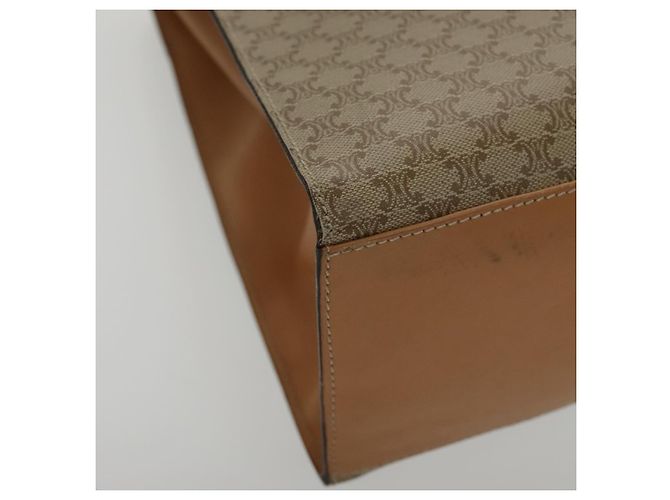 Céline CELINE Macadam Canvas Handtasche aus beschichtetem Canvas Beige Auth yk15582V - Ansicht 9