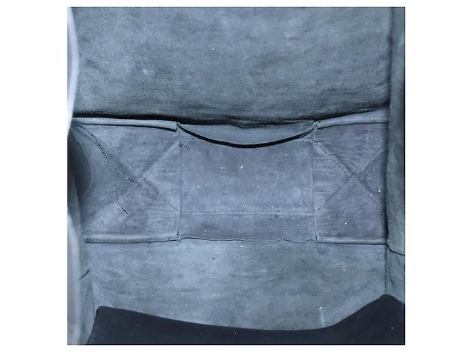 Céline Borsa Tote Verticale in Pelle Mustang Print di CELINE Nero Oro Auth bs27989 D'oro - vista 10