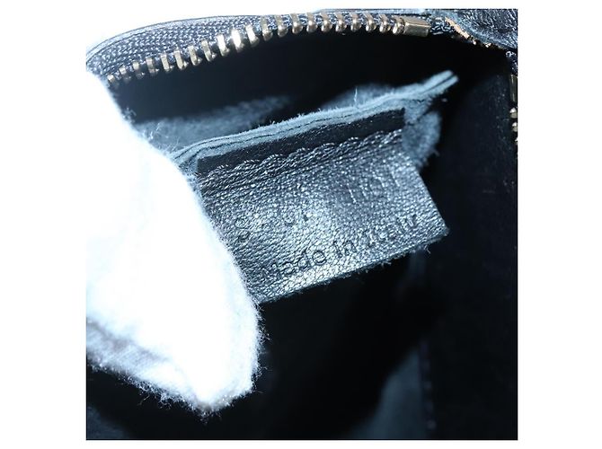 Céline Borsa Tote Verticale in Pelle Mustang Print di CELINE Nero Oro Auth bs27989 D'oro - vista 12
