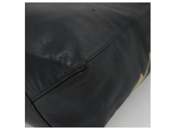 Céline Borsa Tote Verticale in Pelle Mustang Print di CELINE Nero Oro Auth bs27989 D'oro - vista 15