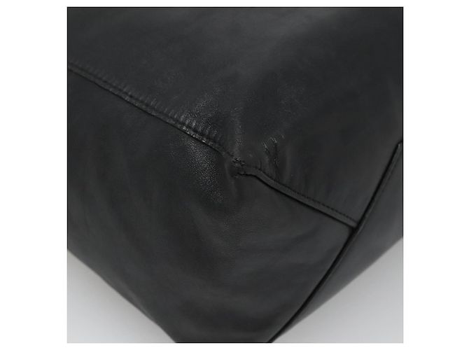 Céline Borsa Tote Verticale in Pelle Mustang Print di CELINE Nero Oro Auth bs27989 D'oro - vista 16