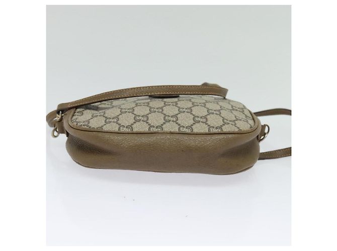 Borsa a Spalla GUCCI GG Plus Supreme PVC Beige Oro Auth ep9746 D'oro - vista 5