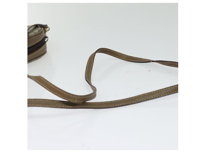 Borsa a Spalla GUCCI GG Plus Supreme PVC Beige Oro Auth ep9746 D'oro - vista 7