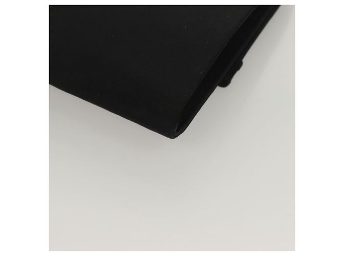 Borsa a mano Gucci in nylon nero e oro Auth ep9712 D'oro - vista 16