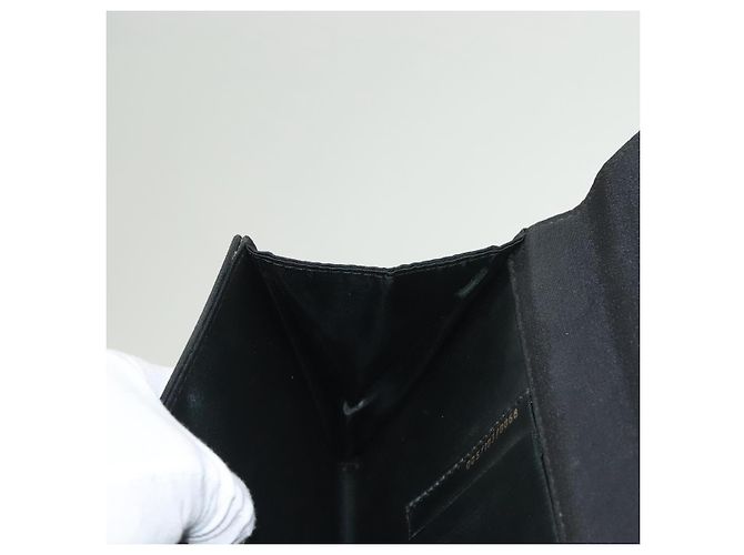 Borsa a mano Gucci in nylon nero e oro Auth ep9712 D'oro - vista 19