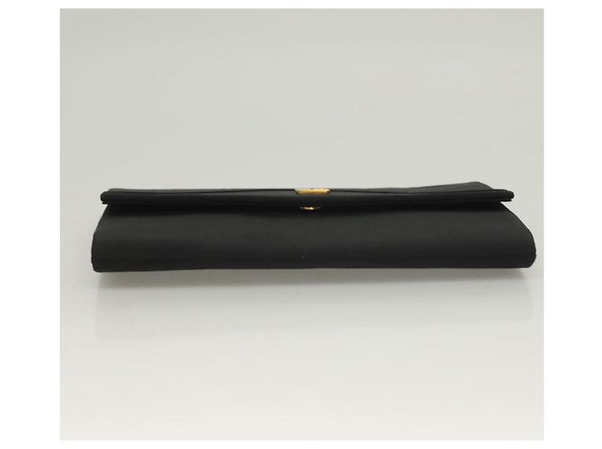 Borsa a mano Gucci in nylon nero e oro Auth ep9712 D'oro - vista 6